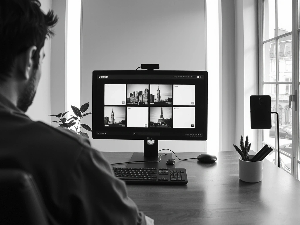 Intérieur d'agence montrant des écrans haute définition